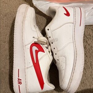 Nike Air White with Red Accents